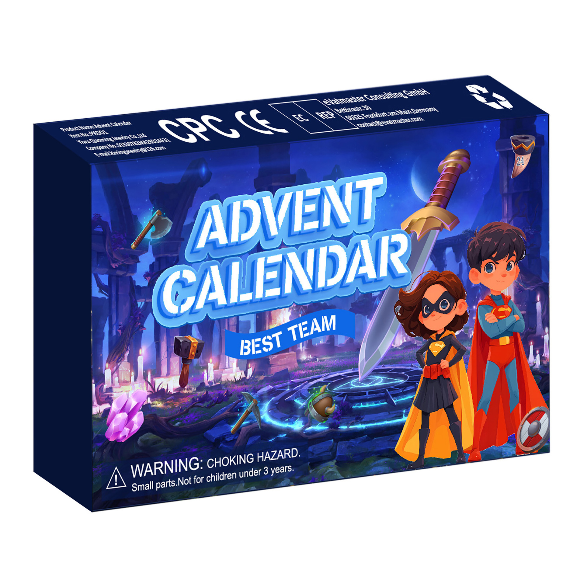 Christmas Advent Calendar Marvel Superhero Toys Model 24 Days Countdown Surprise Kids Xmas Gifts