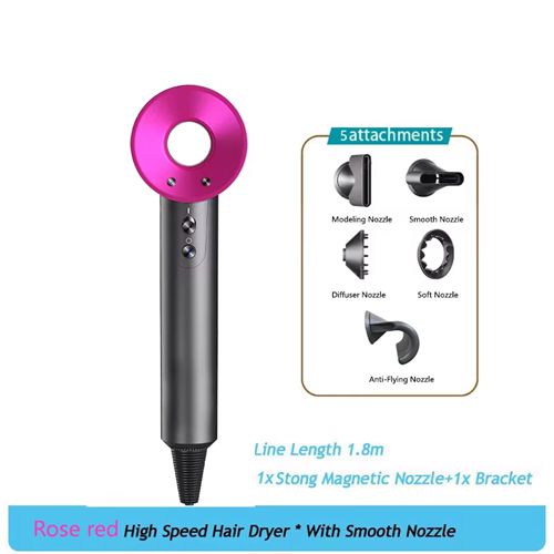 Rose 5in1 Hair Dryer Professional Salon Leafless Blower