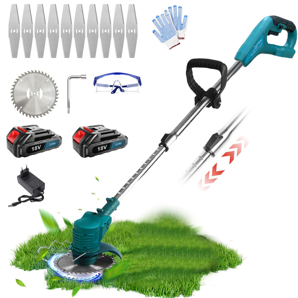 Cordless Strimmer Grass Trimmer+2Battery+Charger-Makita Compatible