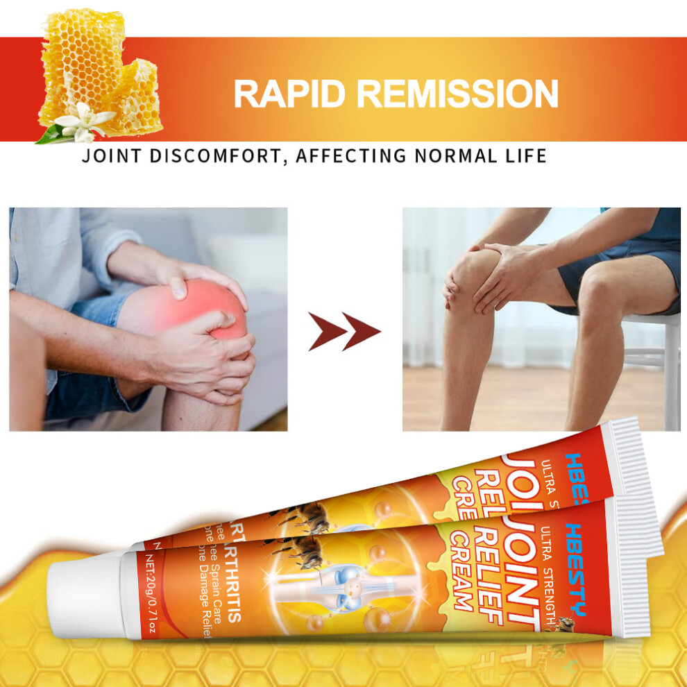 Hbesty Allpurpose Bee Venom Massage Gel For Knee And Ankle Relief With Calming Herbal Aroma