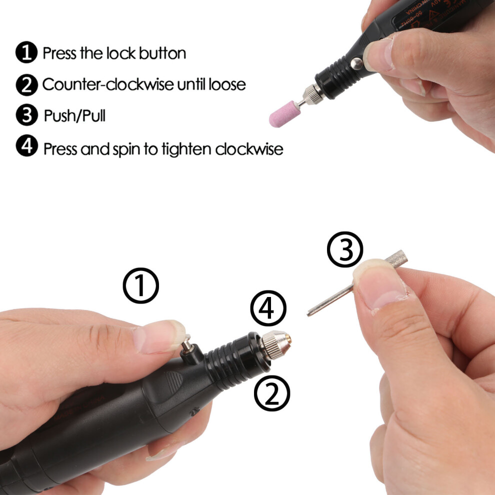 Professional Electric Nail Drill Machine Art Acrylic UV Gel Files