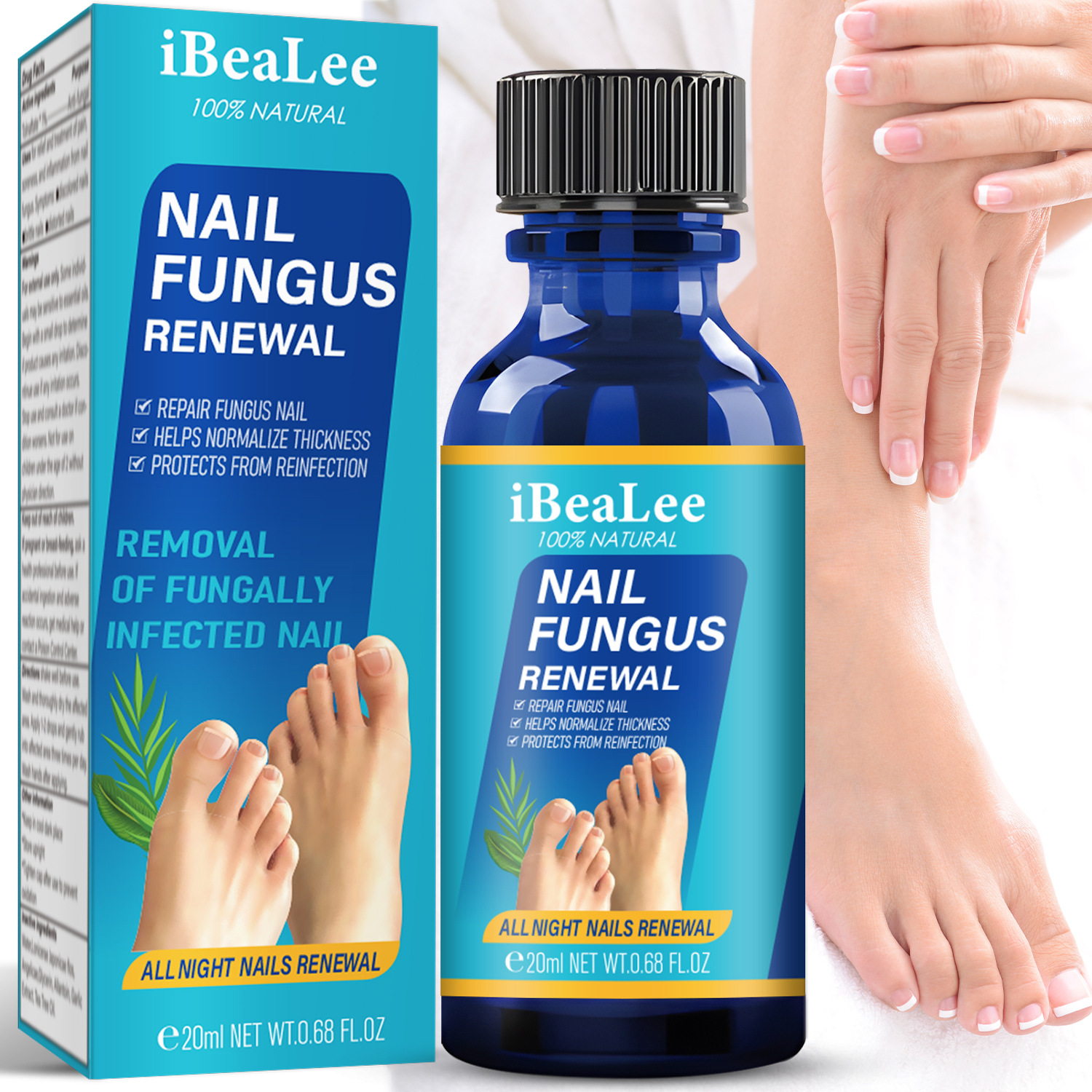 Toenail Fungus Treatment Nail Fungal Renewal Solution Nail Repair Liquid Nail Care 20ml