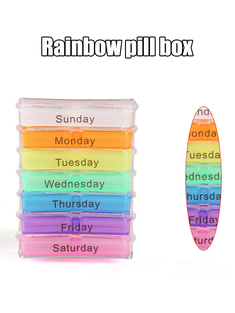 Portable Pill Cases Small Medicine Box Medicine Box Drawer Style Organizer Storage Shelf 28 Compartment for Vitamins Medicine Tablet Home Health Care