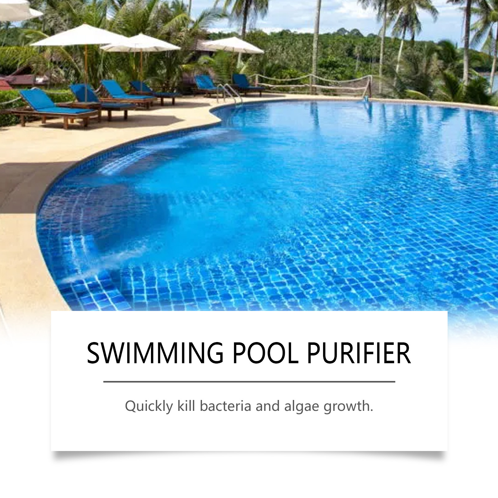 Fast Acting Pool Odor-Eliminator,Pool Purification Liquid,Odor-Neutralizer,Pool Water Purifier For Cloudy Water,Deep Cleaning ﻿