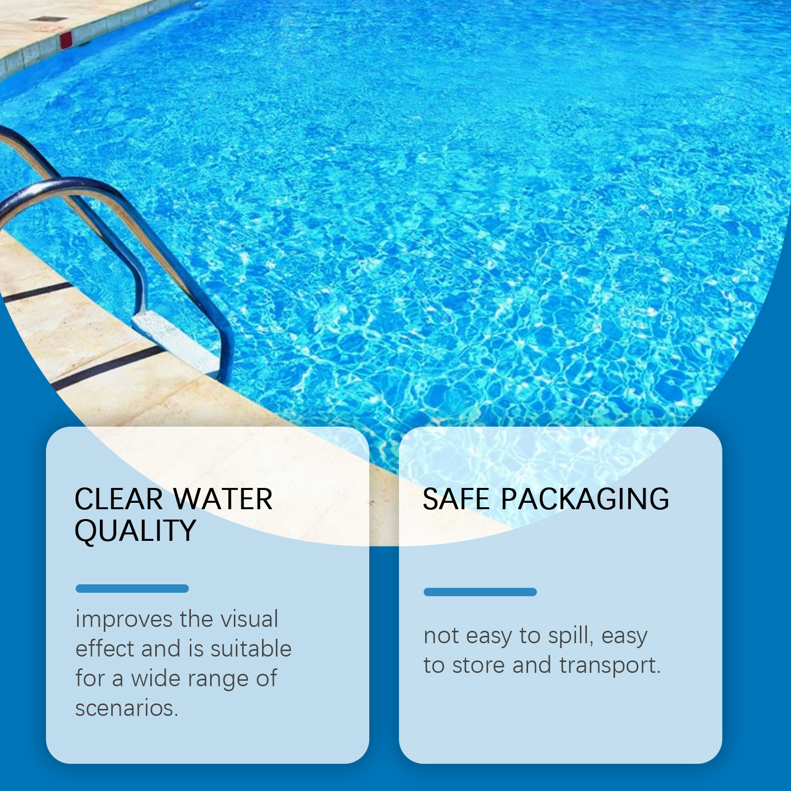 Fast Acting Pool Odor-Eliminator,Pool Purification Liquid,Odor-Neutralizer,Pool Water Purifier For Cloudy Water,Deep Cleaning ﻿