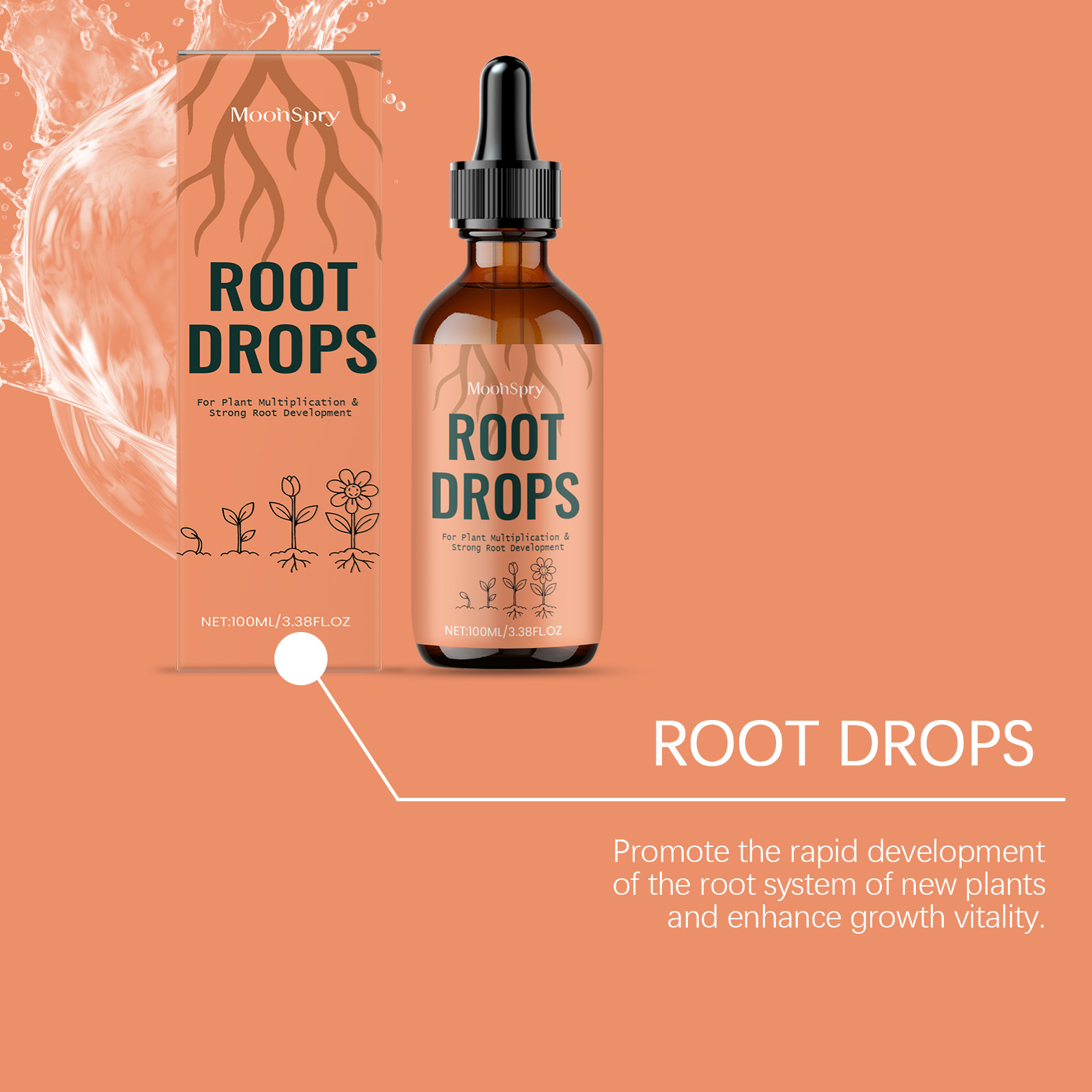 Root Drops Promote the Rapid Development of the Root System of New Plants and Enhance Growth Vitality
