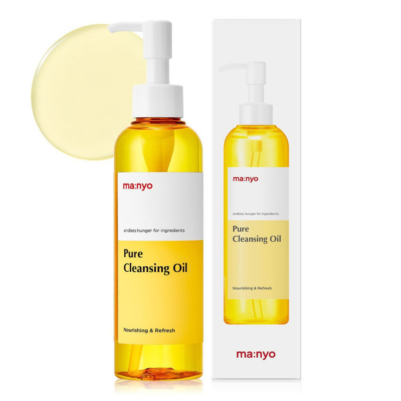MANYO Pure Cleansing Oil Korean Facial Cleanser Blackhead Melting Daily Makeup Removal with Argan Oil Korean Skin Care 200ml