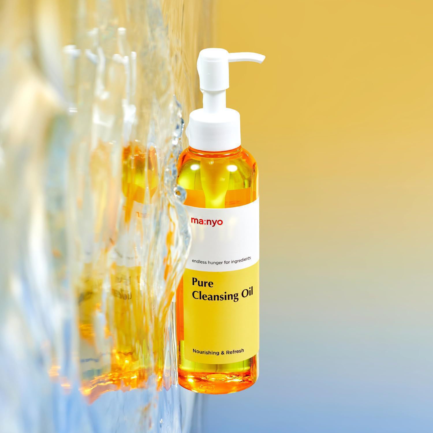 MANYO Pure Cleansing Oil Korean Facial Cleanser Blackhead Melting Daily Makeup Removal with Argan Oil Korean Skin Care 200ml