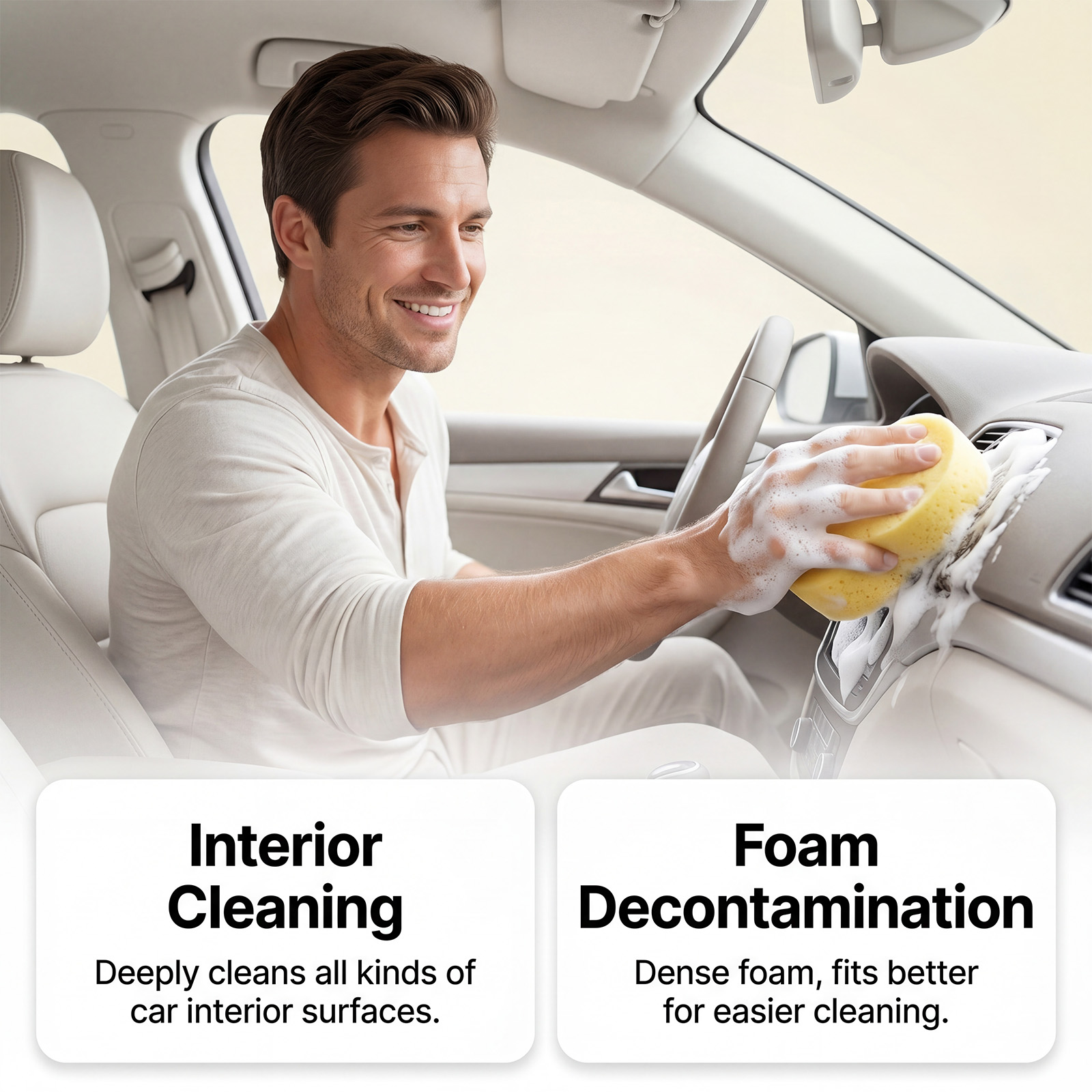 Multi Purpose Foam Cleaning Kit Deep Stain Removal Non Scrub Universal Multi Effect Cleaner For Auto Interior