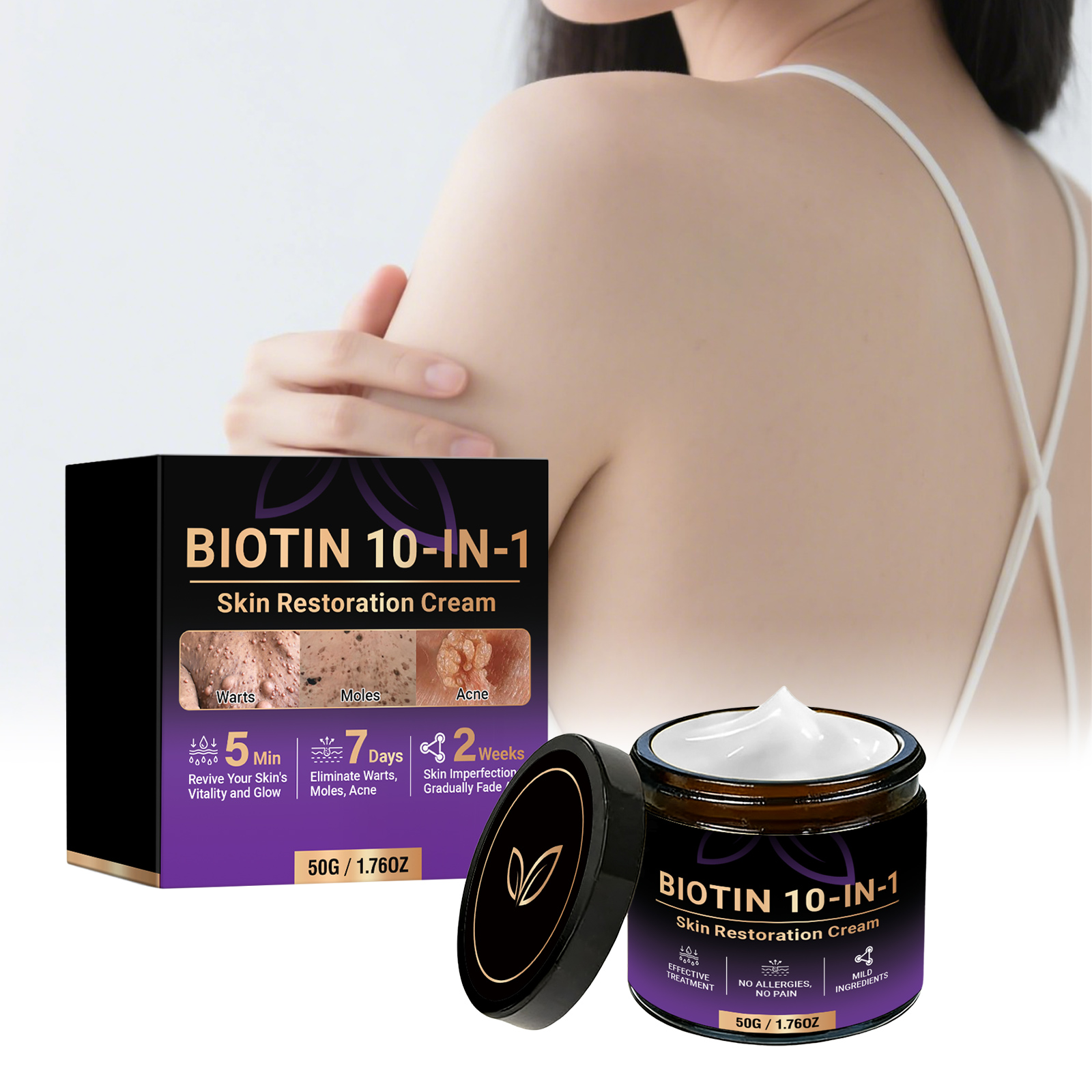 Skin Care Cream Mild Ingredient Nourish Moist Delicate Soft Body Skin Daily Massage Treatment