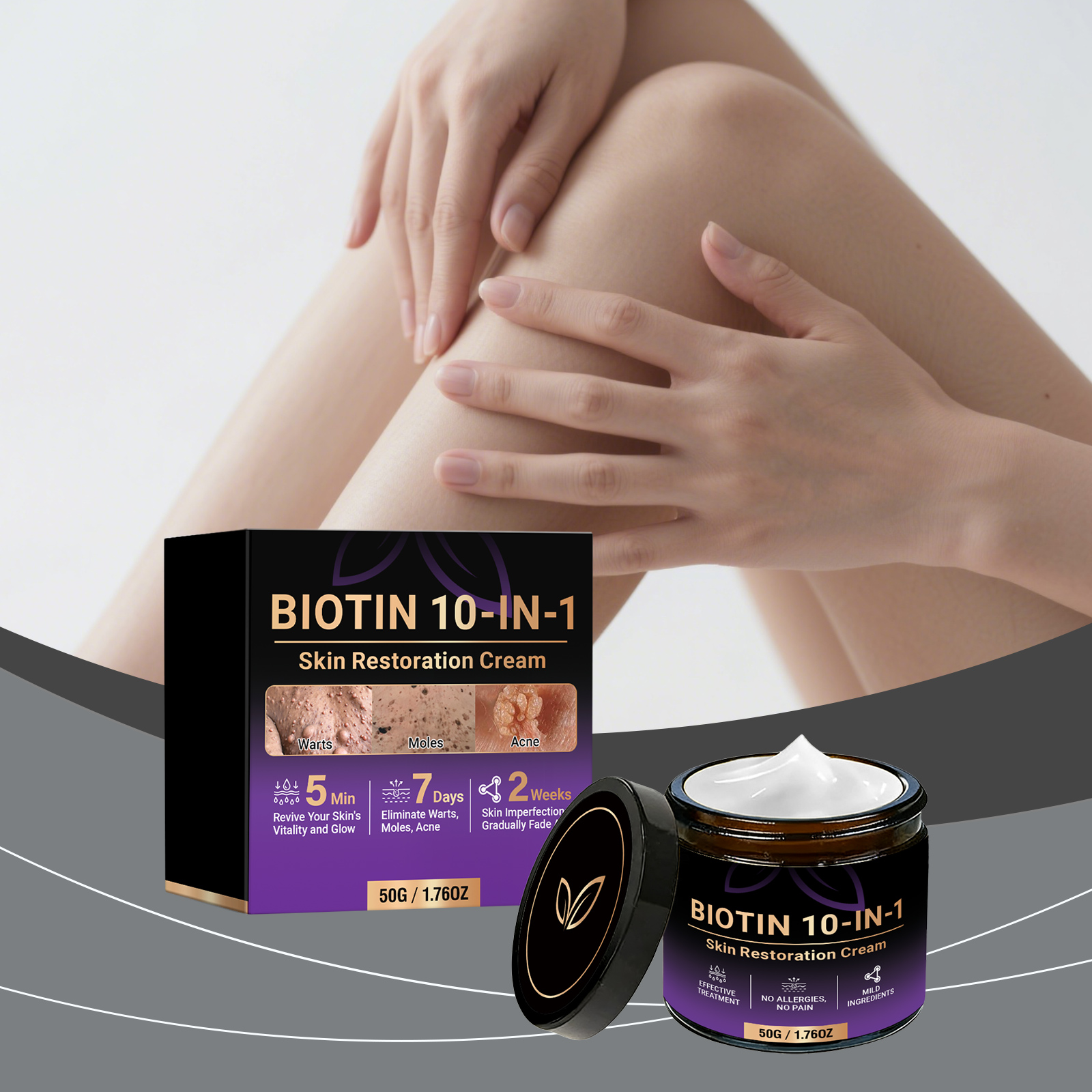 Skin Care Cream Mild Ingredient Nourish Moist Delicate Soft Body Skin Daily Massage Treatment