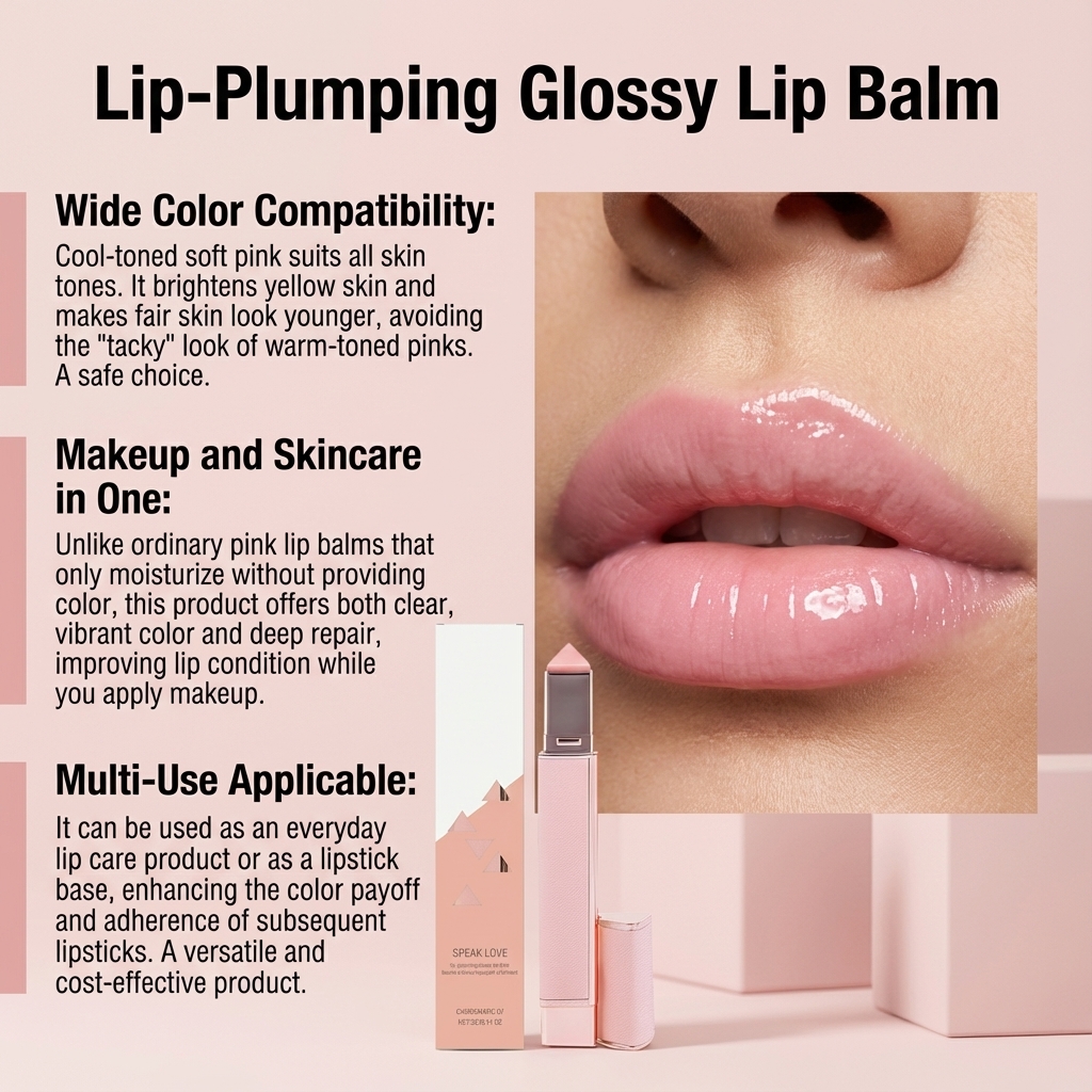 (07) Lip Balm Rich Glossy Nourishing Hydrating Soft Smooth Radiant Care For Everyday Human Lip Skin