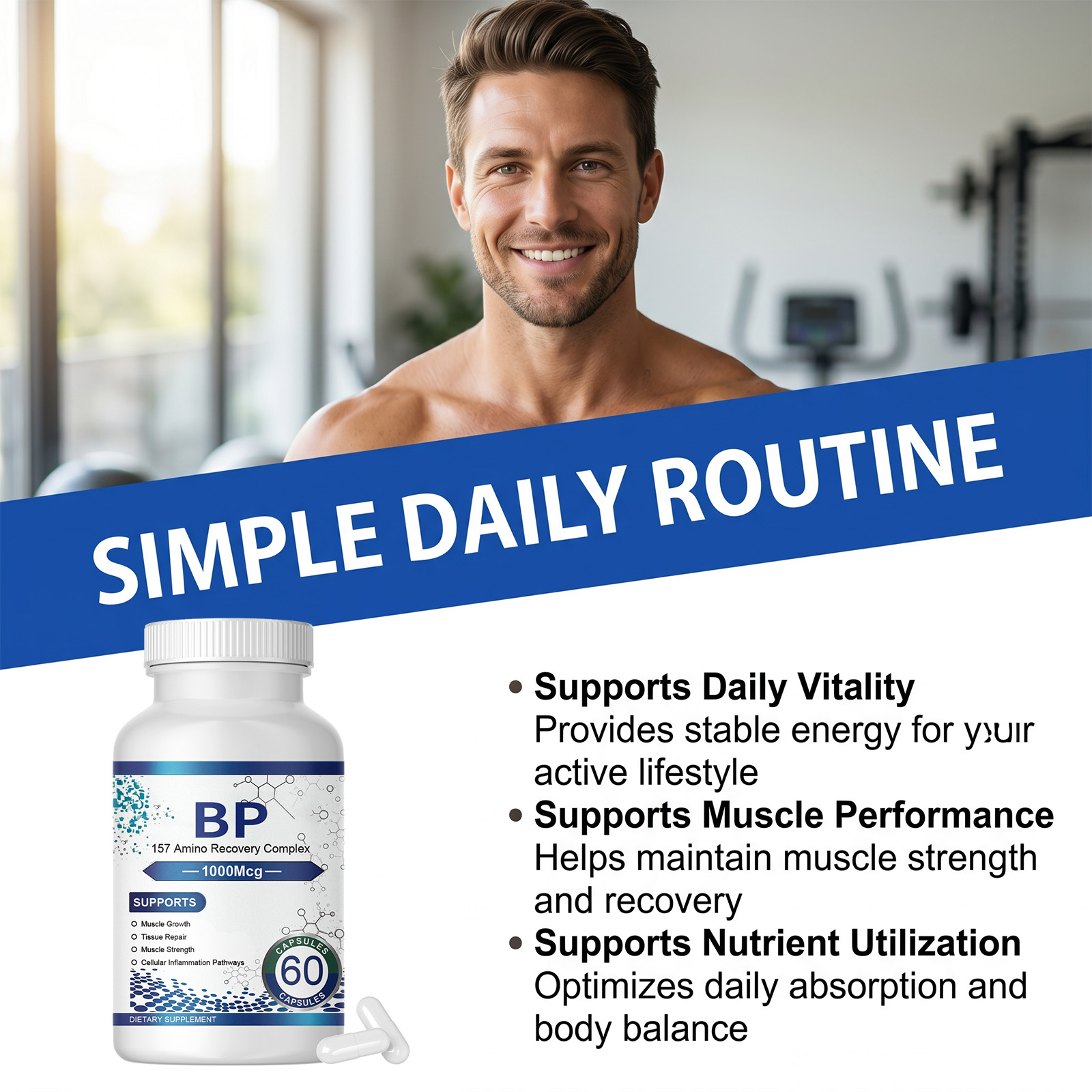 Nutrition Support Capsules Daily Diet Supplement Easy To Take Convenient Softgel Body Care Nutrition Supply Balance Health Maintain Inner Physical Wellness