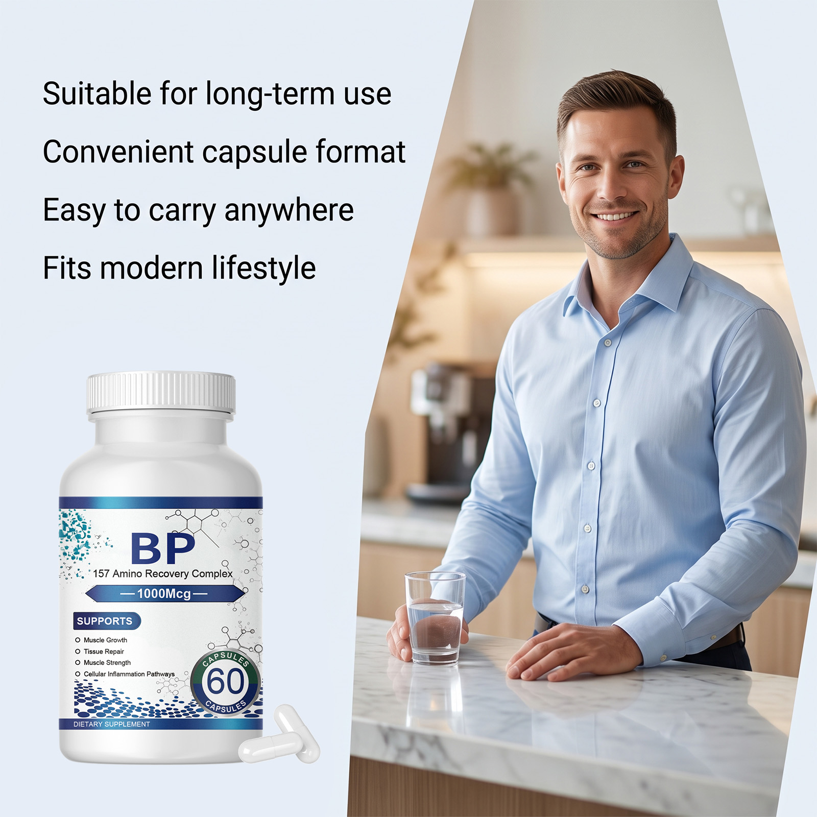 Nutrition Support Capsules Daily Diet Supplement Easy To Take Convenient Softgel Body Care Nutrition Supply Balance Health Maintain Inner Physical Wellness