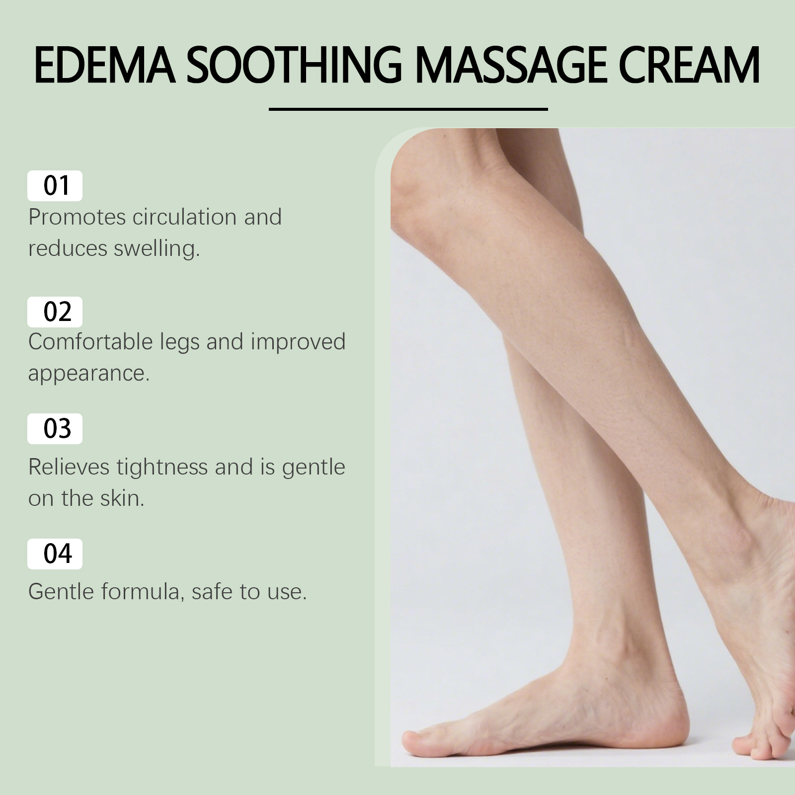 Leg Care Cream Mild Formula Moisturizing Light Daily Nourishing Comfortable Skin Care For Leg Body