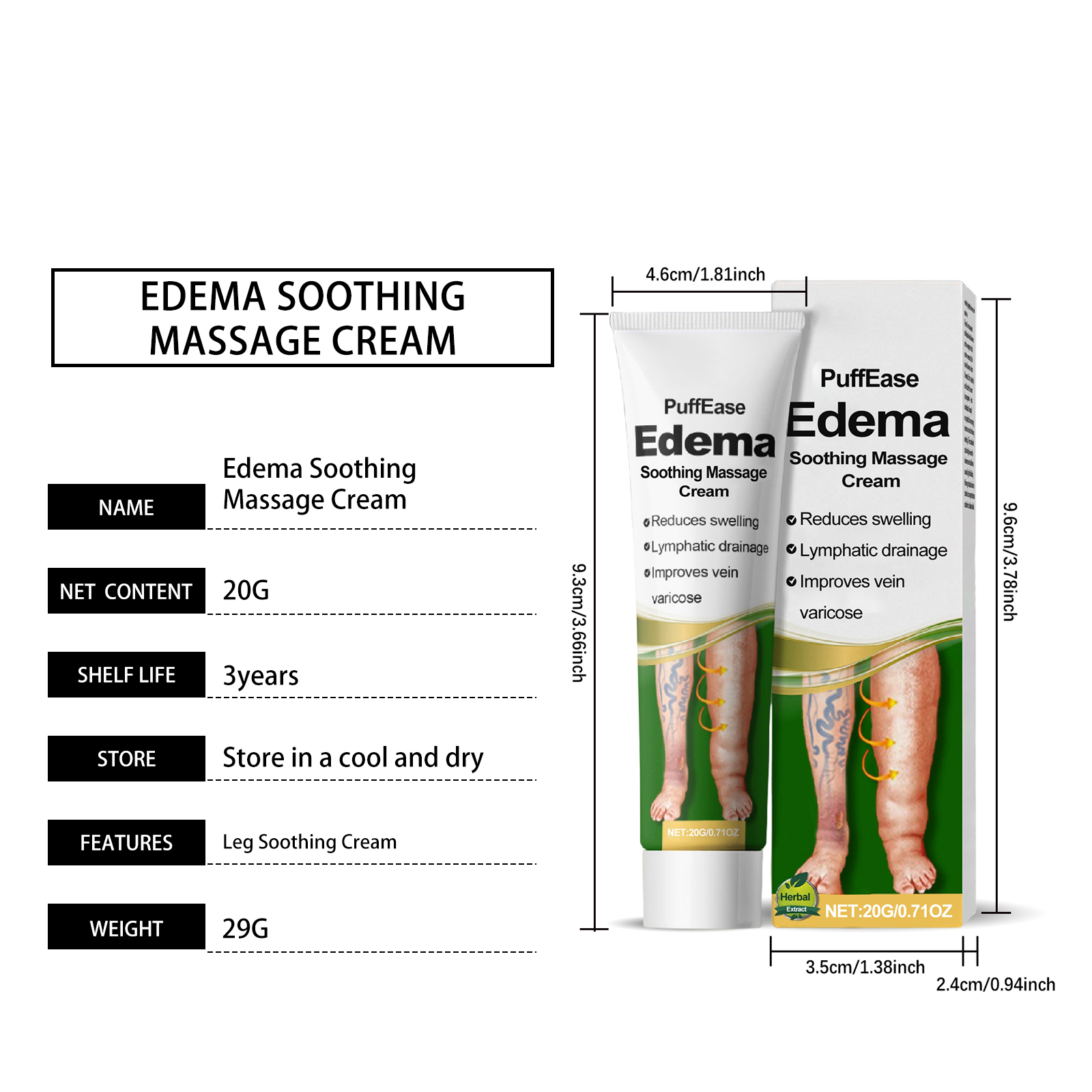 Leg Care Cream Mild Formula Moisturizing Light Daily Nourishing Comfortable Skin Care For Leg Body