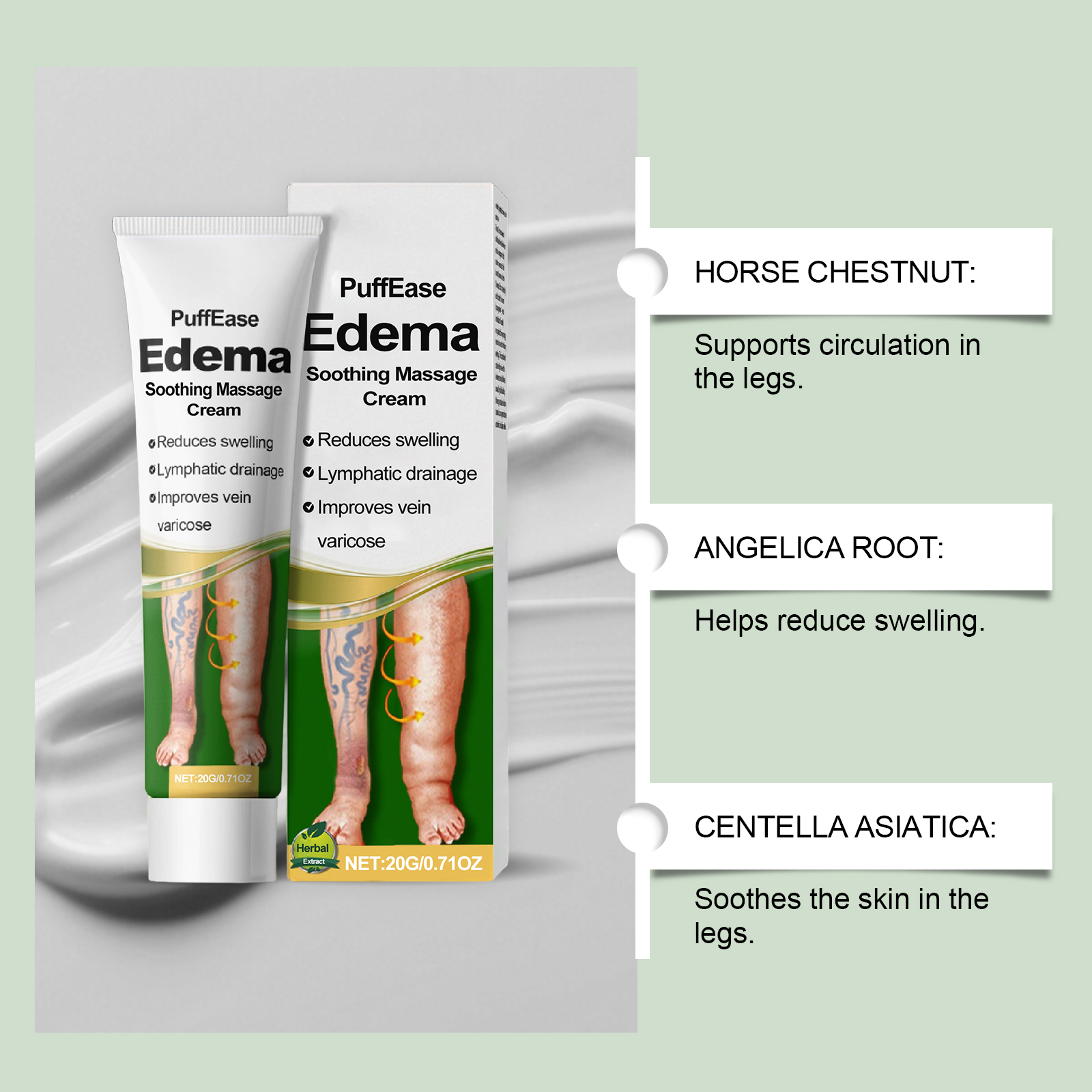 Leg Care Cream Mild Formula Moisturizing Light Daily Nourishing Comfortable Skin Care For Leg Body