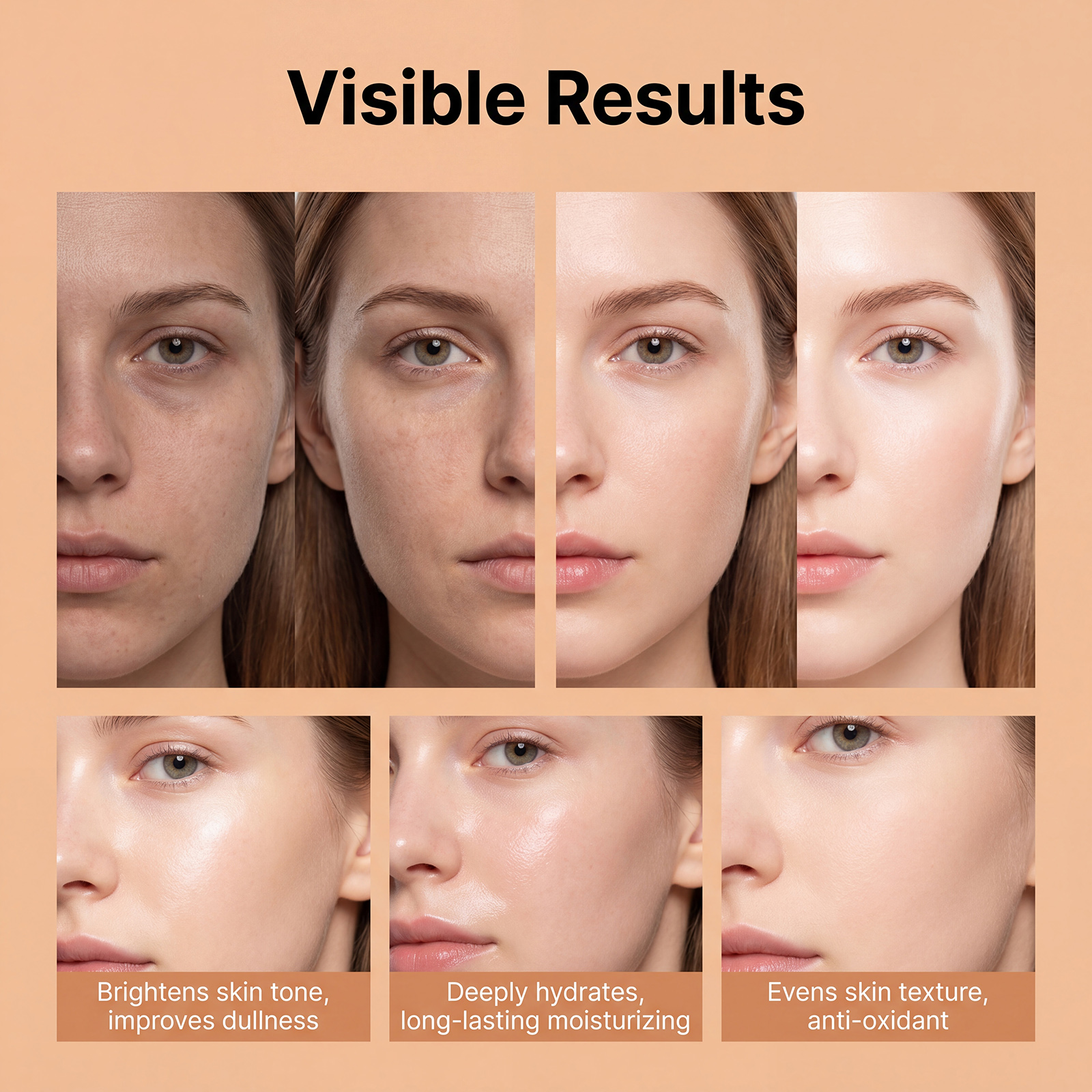 Vitamin C Moisturizing Toner Daily Mild Care Soft Smooth Bright Glossy Hydrating Fast Absorb Fine Texture Facial Skin