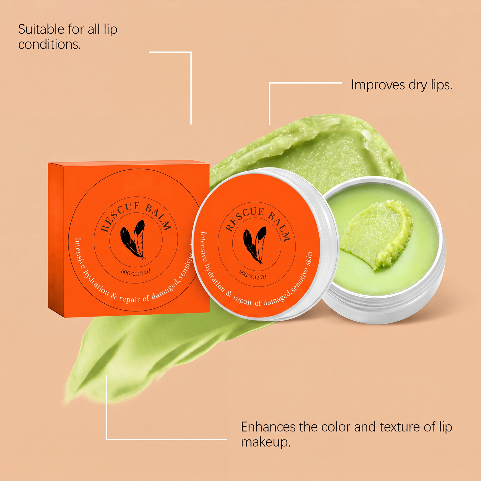 Skin Care Balm Light Texture Soft Smooth Quick Absorb Fix Local Dry Rough Daily Maintenance Care