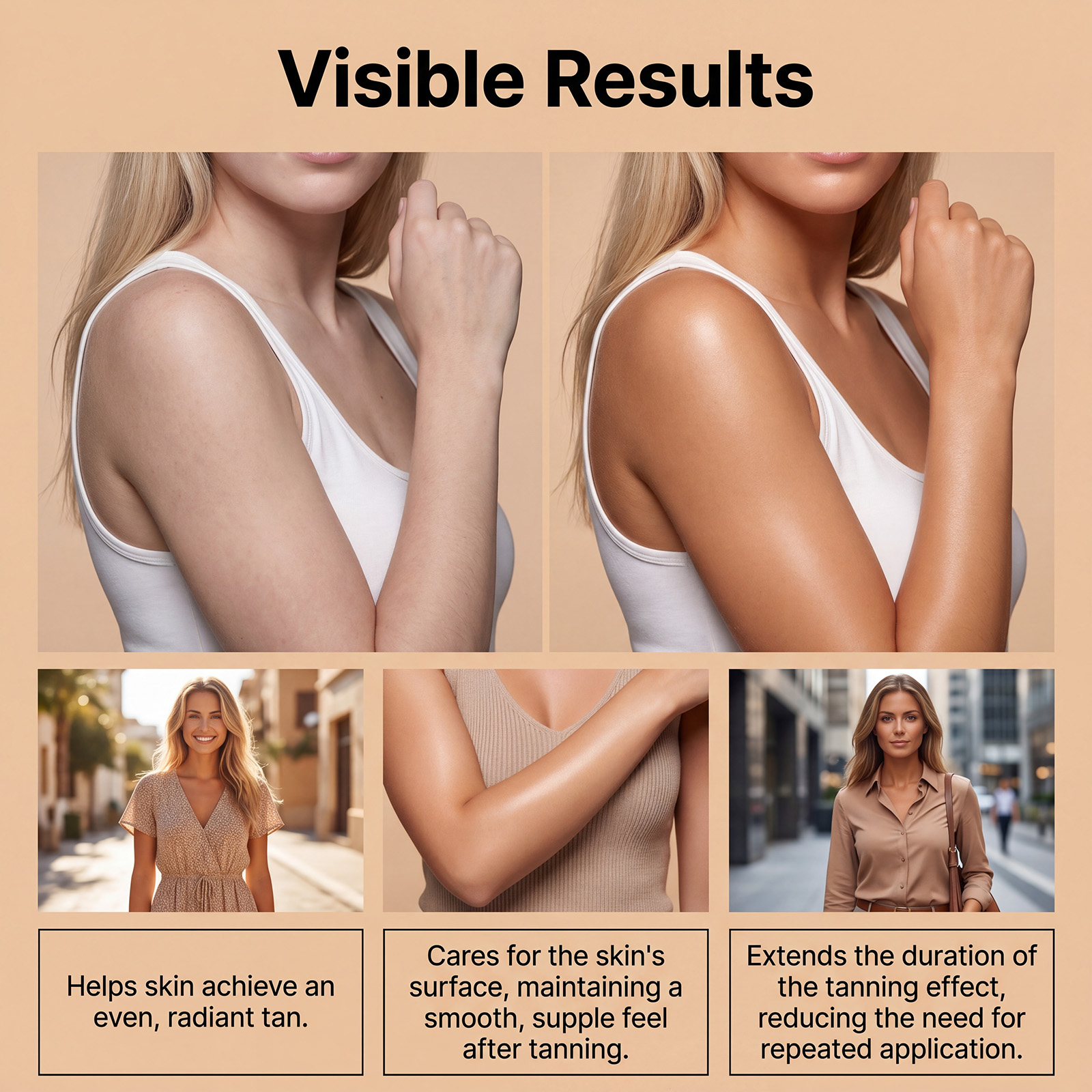 Body Tanning Patch Mild Formula Lightweight Breathable Full Body Applicable Bronze Wheat Lazy Tanning Patch