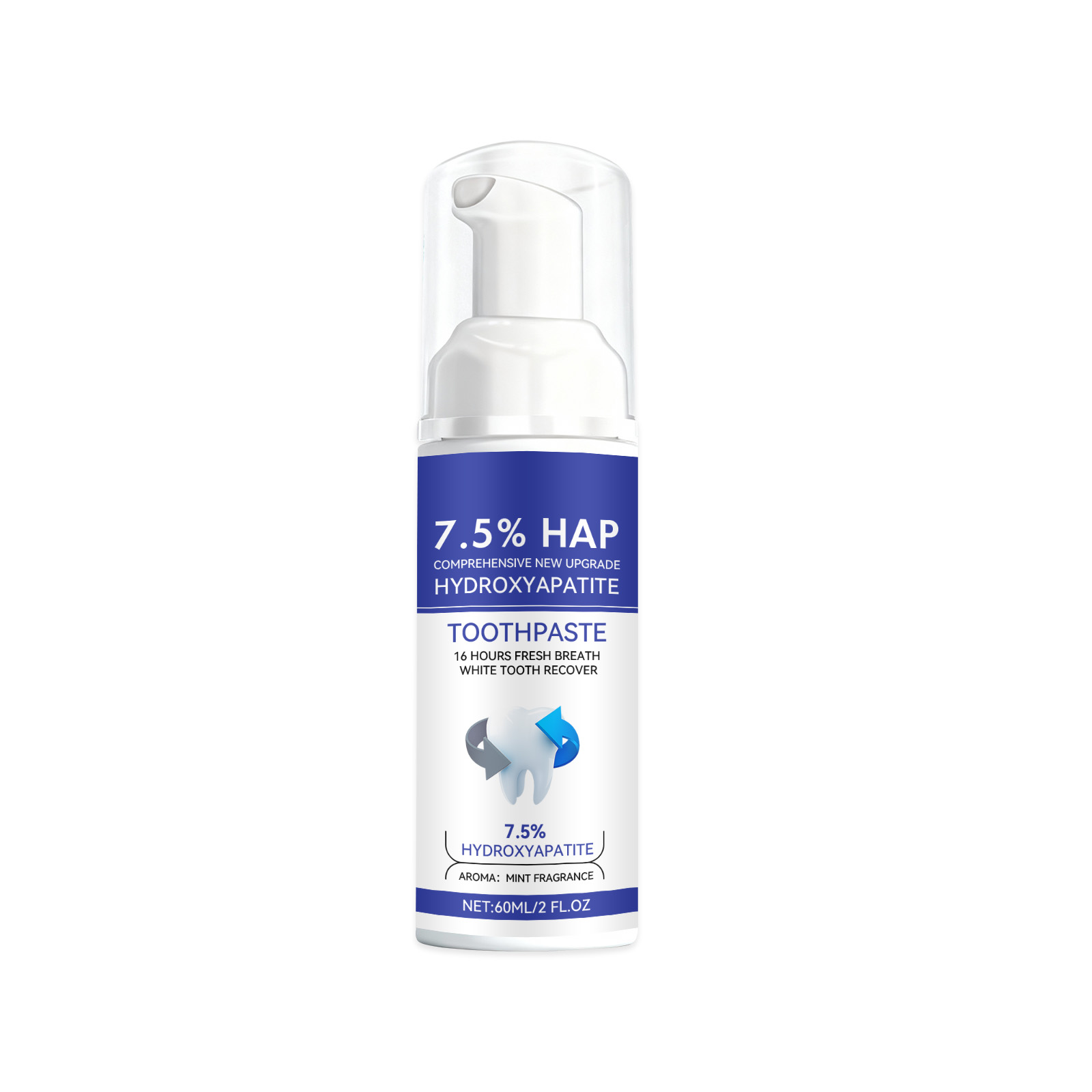 Fresh Toothpaste Mousse Gentle Cleansing Protect Teeth Tooth Surface Convenient Press Oral Cleaning Teeth Cleansing Mousse