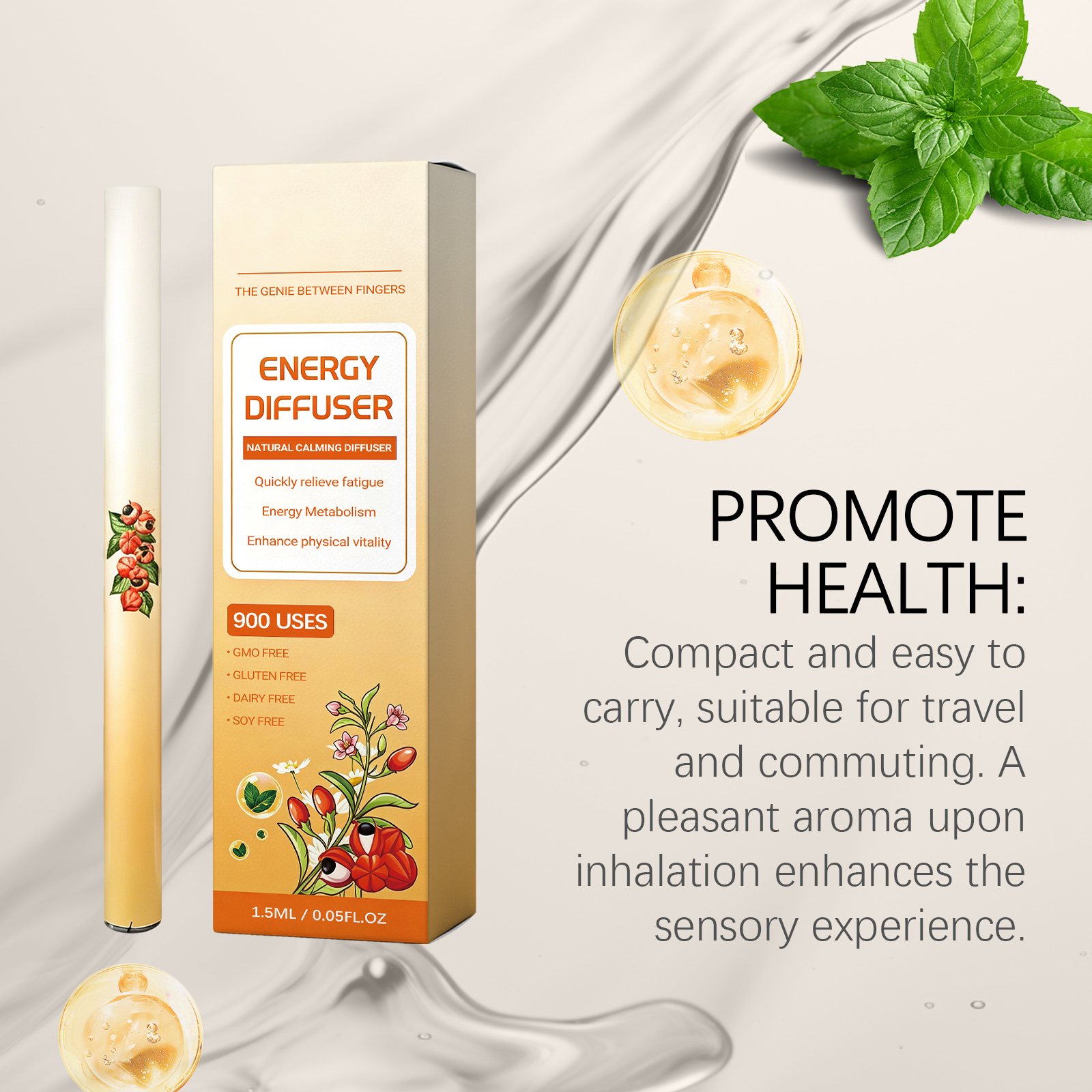 Body Care Breathing Stick Moisturizing Body Boost Vitality Refreshing Breathable Daily Portable Care Stick