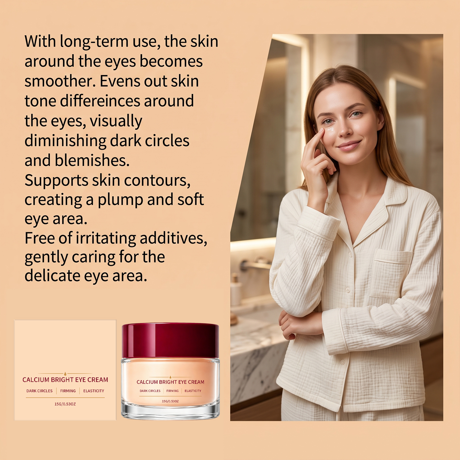 Brightening Moisturizing Eye Cream Nourishing Hydrating Care Periocular Skin Daily Smoothing Tender Coating Care