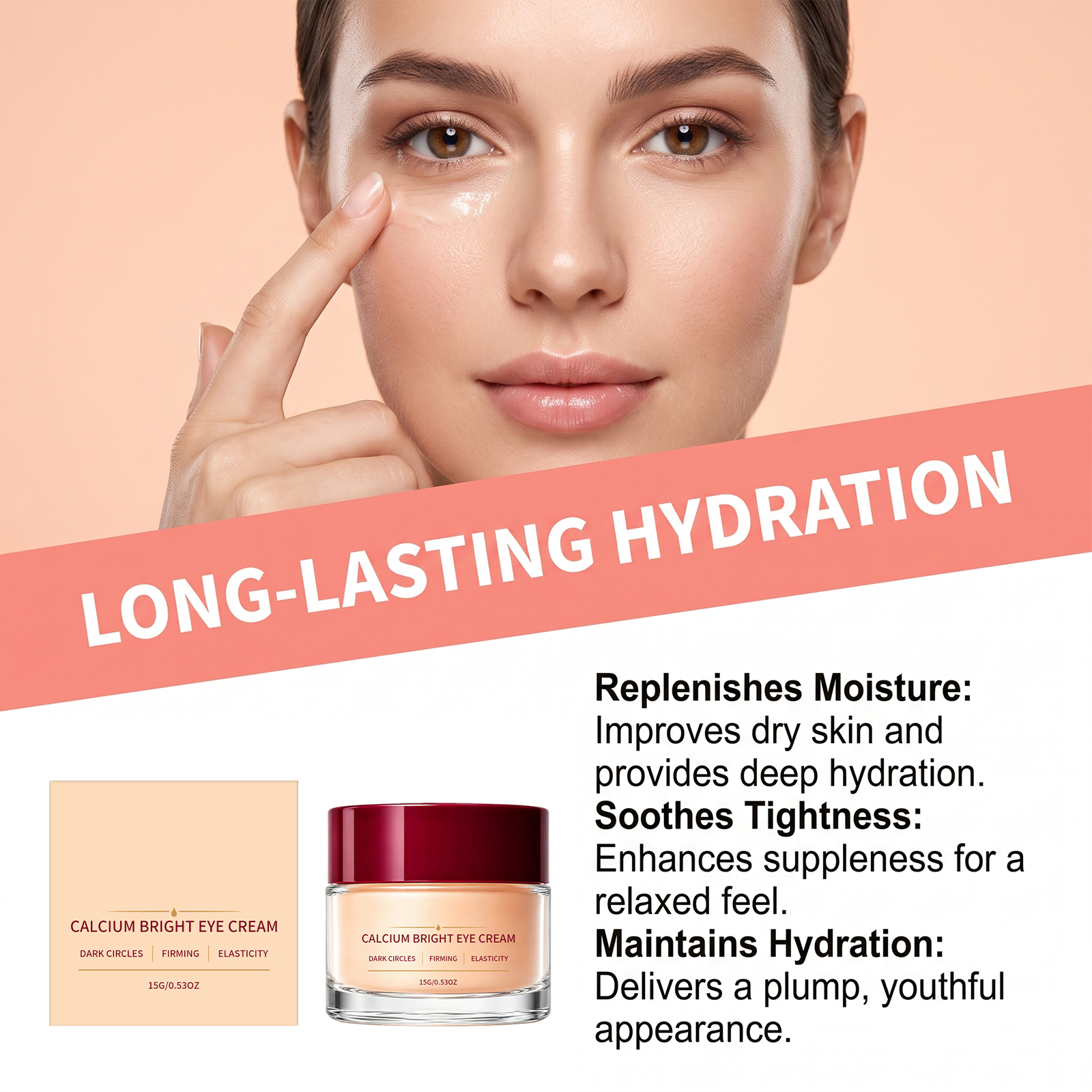 Brightening Moisturizing Eye Cream Nourishing Hydrating Care Periocular Skin Daily Smoothing Tender Coating Care