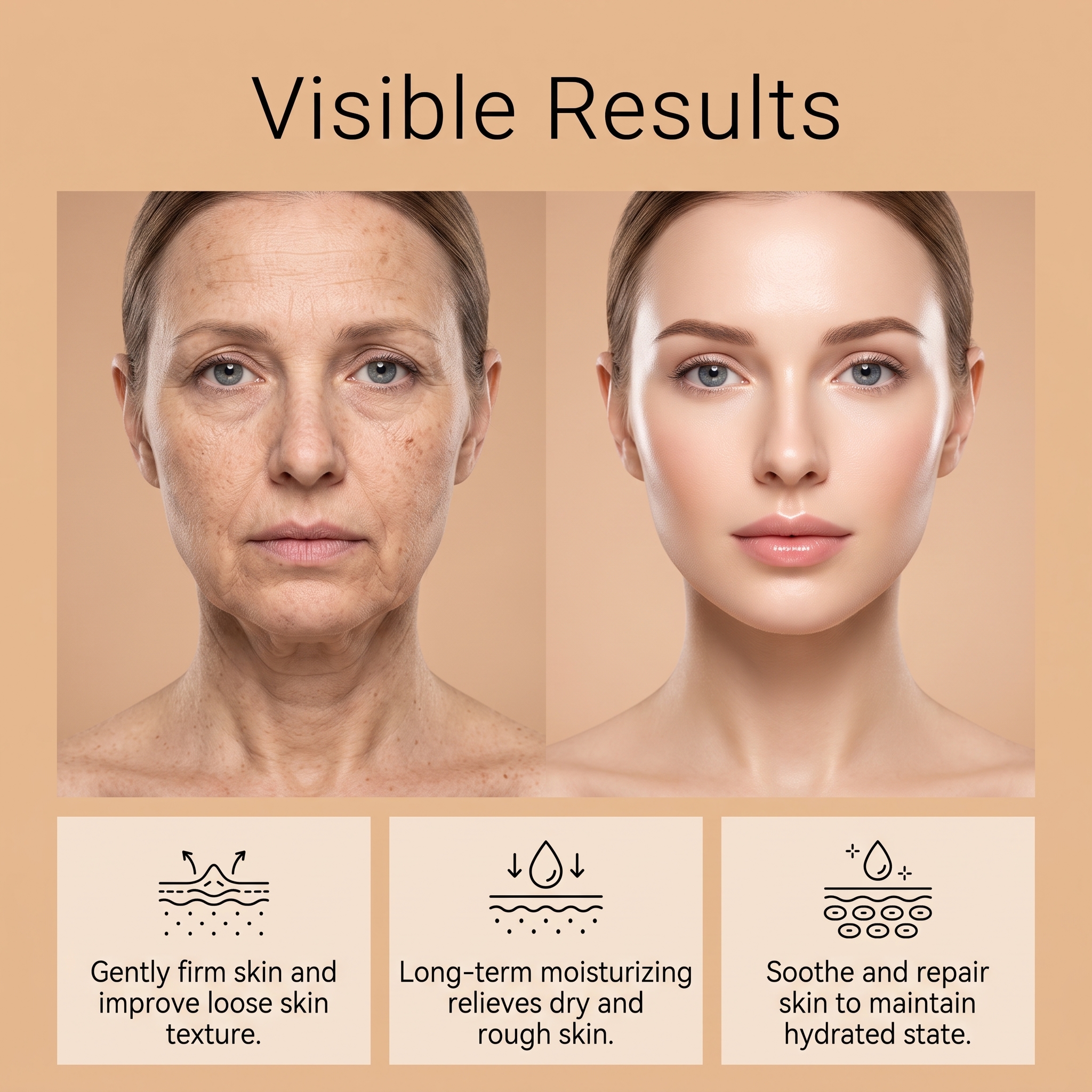 Bee Venom Moisturizing Cream Hydrating Softening Facial Skin Glossy Delicate Gentle Skin Daily Care Lotion
