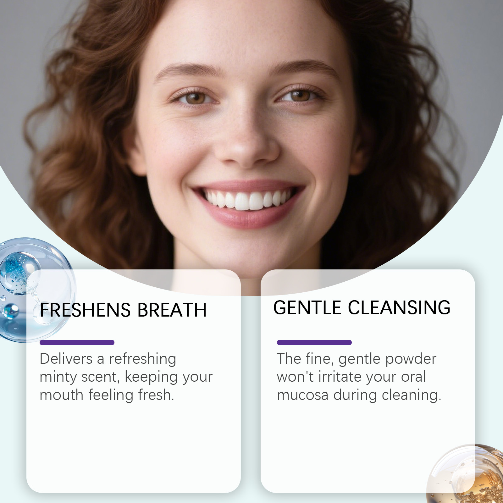 Mint Stain Removing Tooth Powder Mild Ingredients Daily Cleaning Clean Refreshing Bright Oral Fresh Care