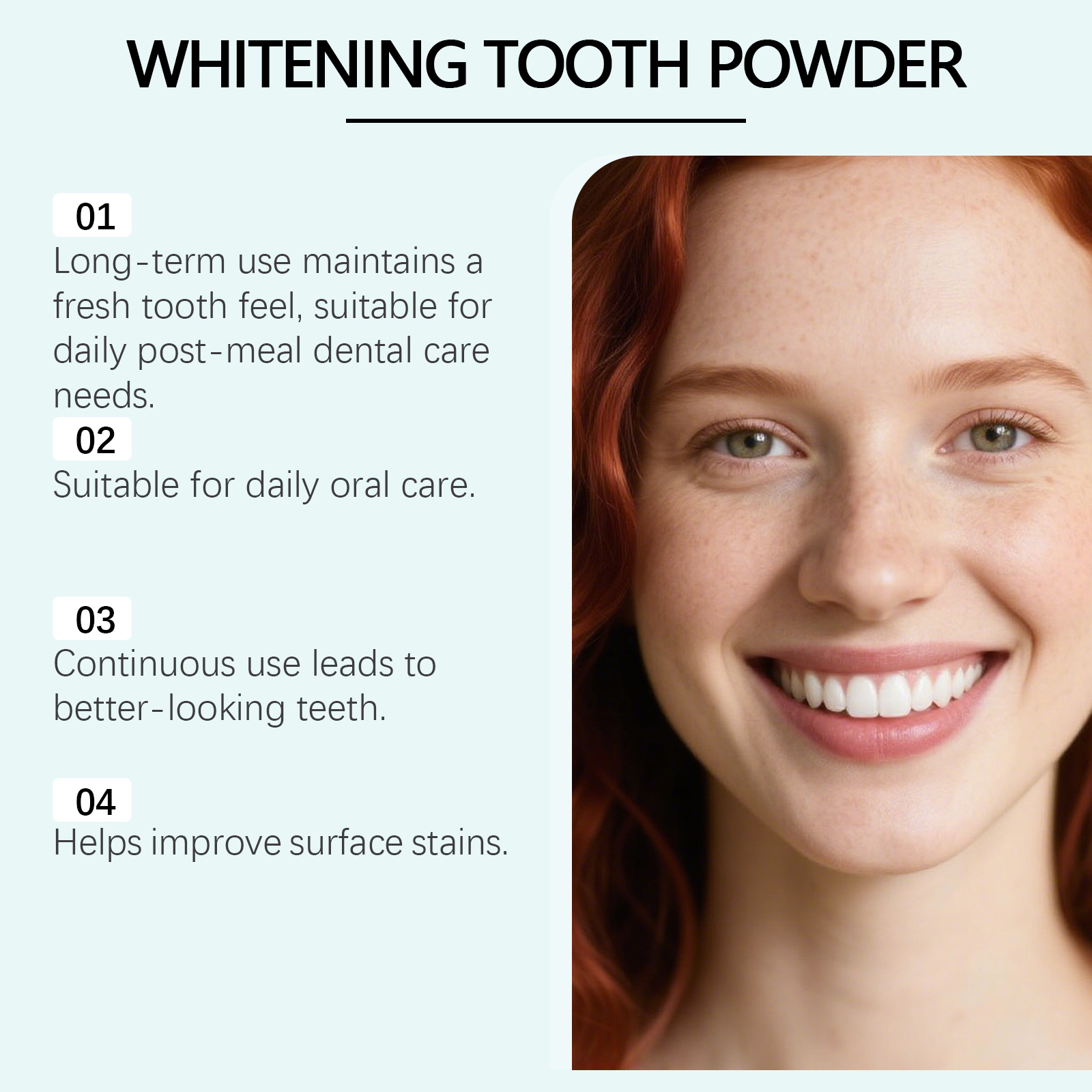Mint Stain Removing Tooth Powder Mild Ingredients Daily Cleaning Clean Refreshing Bright Oral Fresh Care