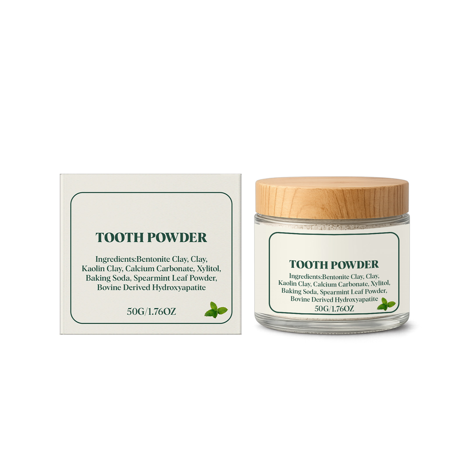 Mint Stain Removing Tooth Powder Mild Ingredients Daily Cleaning Clean Refreshing Bright Oral Fresh Care