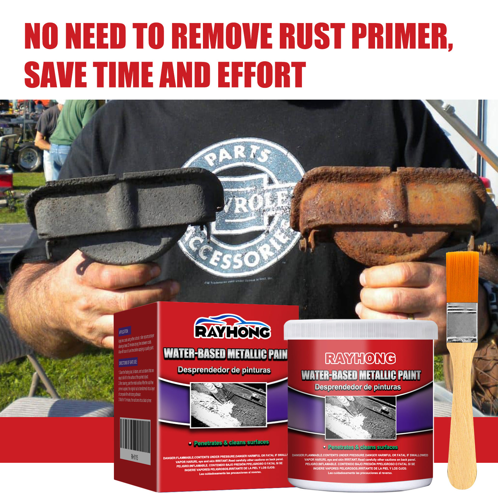 Rust Preventive Primer Rust Free Primer Auto Rust Converter Metal Renovation Water Based Rust Remover
