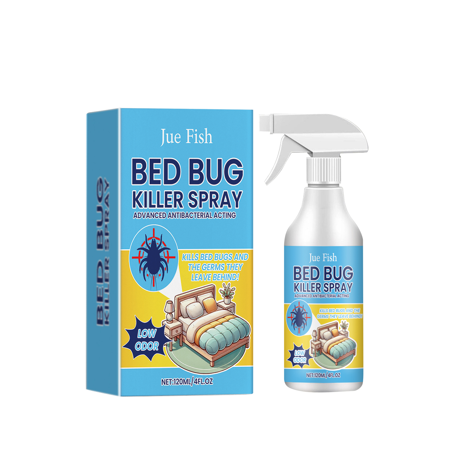 Bed Bug Spray Kill Repel Prevent Lice Mite For Dorm Bed Bedroom