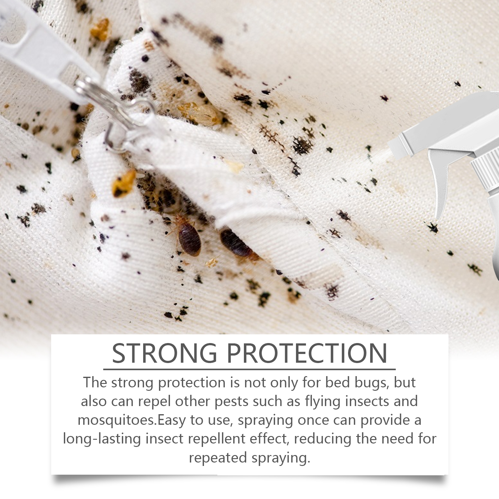 Bed Bug Spray Kill Repel Prevent Lice Mite For Dorm Bed Bedroom