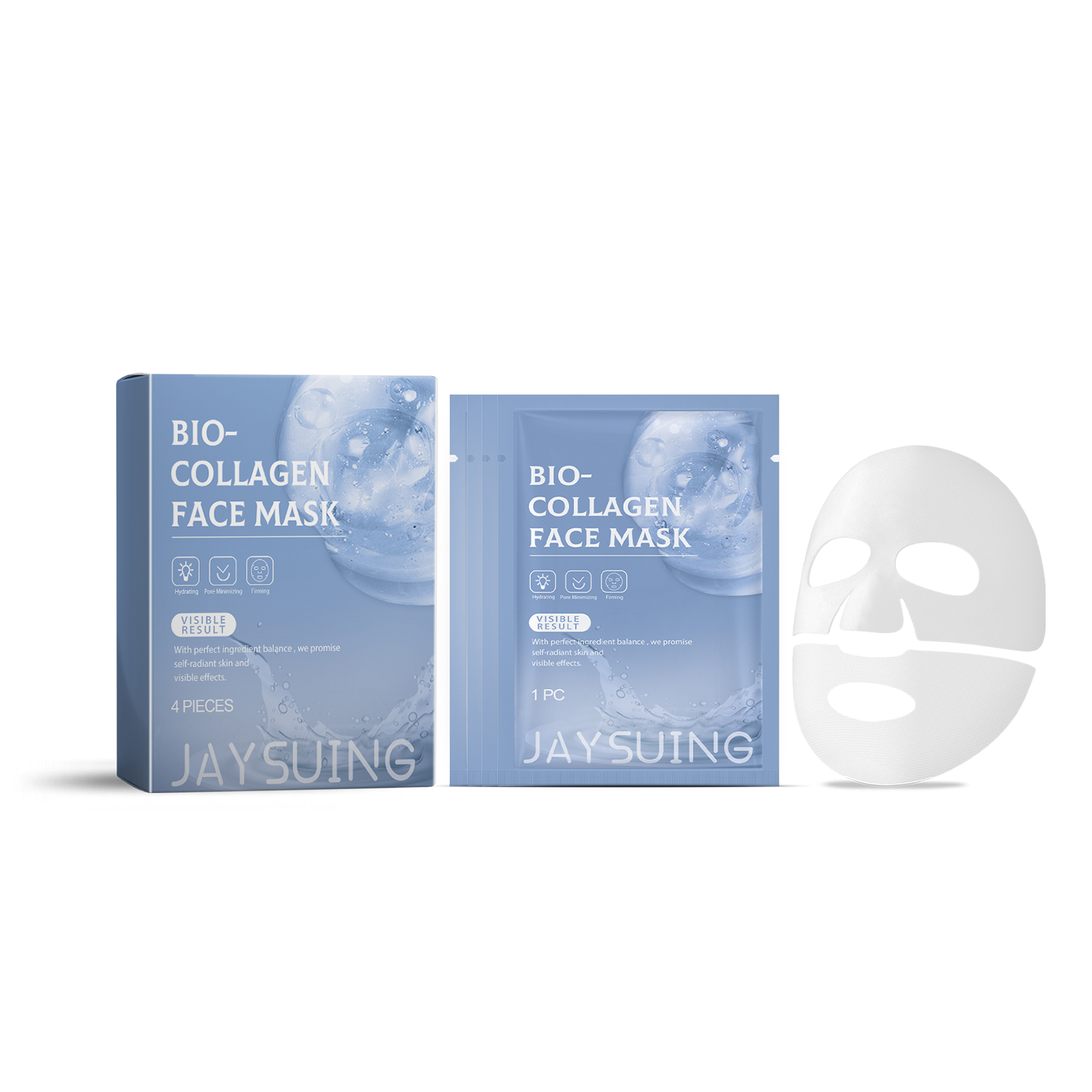 Collagen Hydrating Mask Fades Fine Lines Hydrates Tightens Moisturizes Improves Skin Condition Texture Elasticity