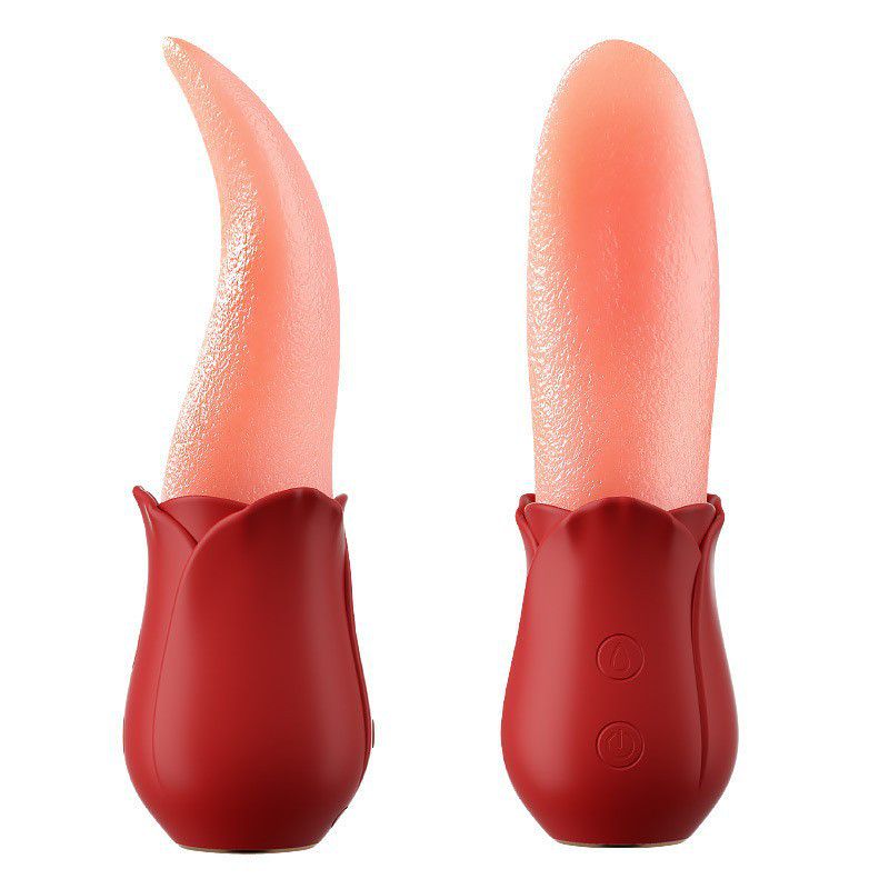 Women Vibrator Sex Toy Love Egg Women Tongue Licking Vibrating Sucking Instant Orgasm Masturbation Wand Realistic Tongue Pleasure Wand