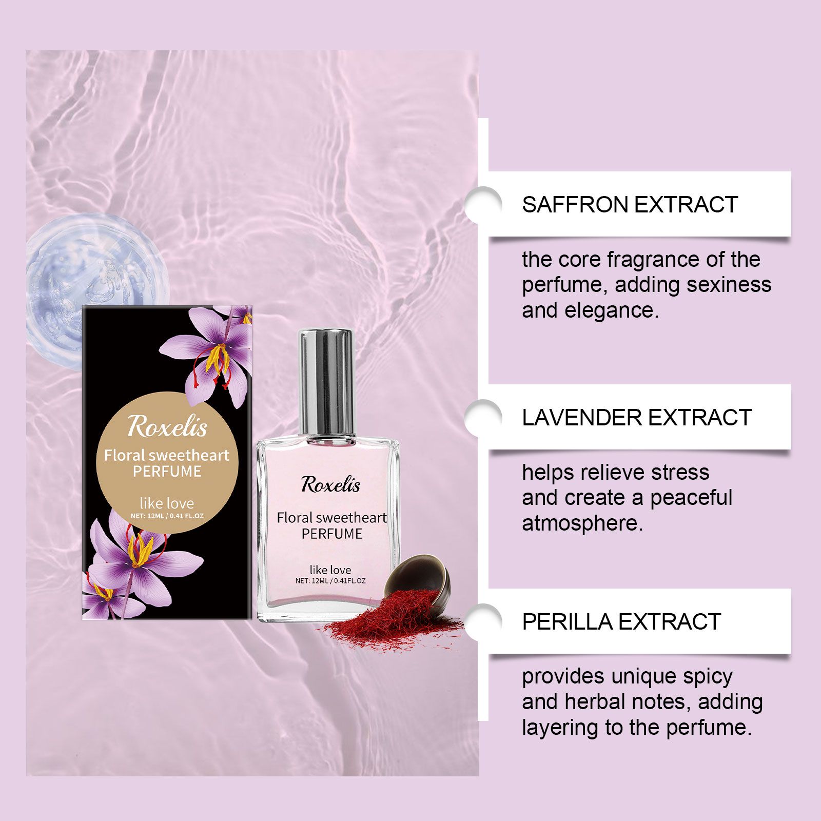 Saffron Encounter Perfume Romantic Long Lasting Fresh For Party And Dating