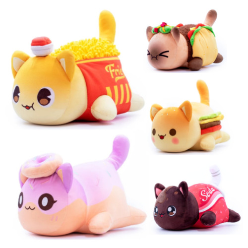 (5 Pcs) Aphmau Meow Meows Plush Doll Cat Doll Soft Pillow Kids Toy