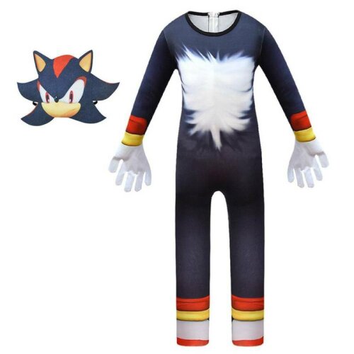 (5-6 Years) Kid Sonic The Hedgehog Sonic Shadow Knuckles Cosplay Costume Casual Outfit