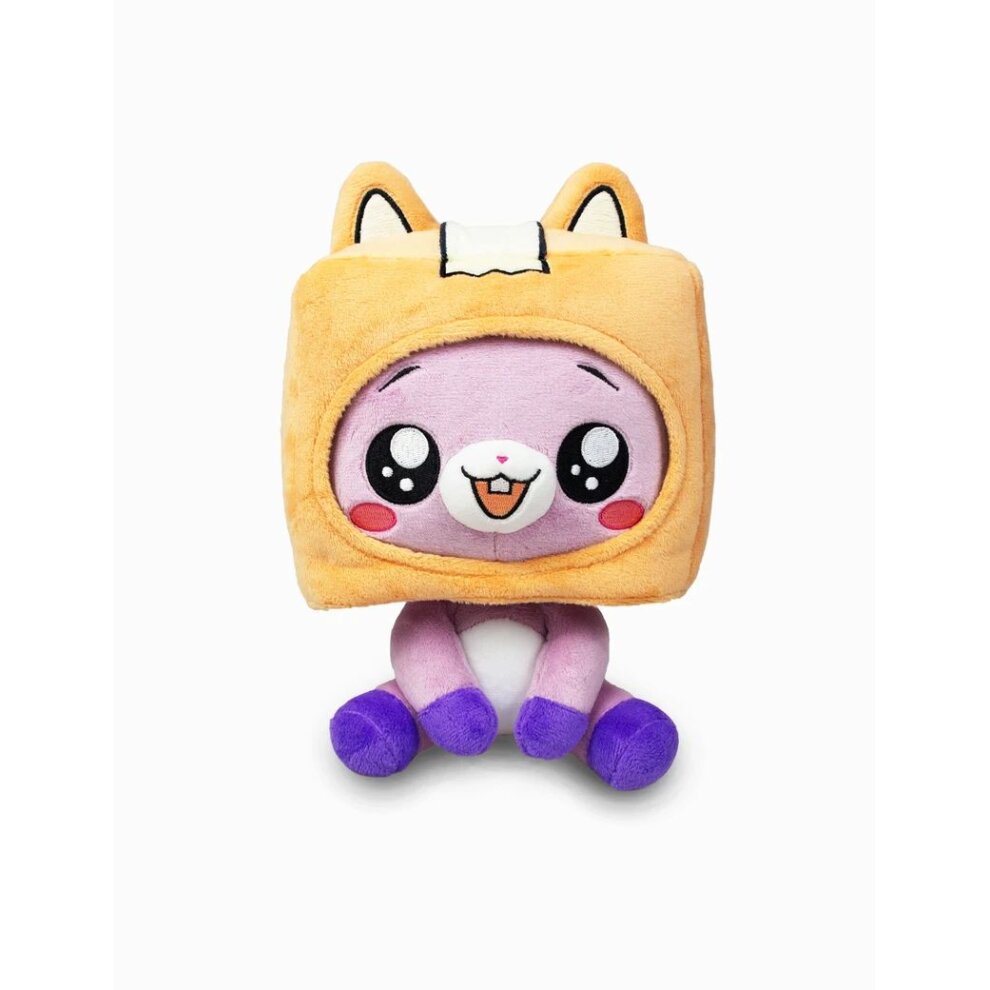 (FOXY, 20cm/7.8in) Lankybox Plush Toys BOXY FOXY ROCKY Soft Stuffed Kid Game Figure Plus