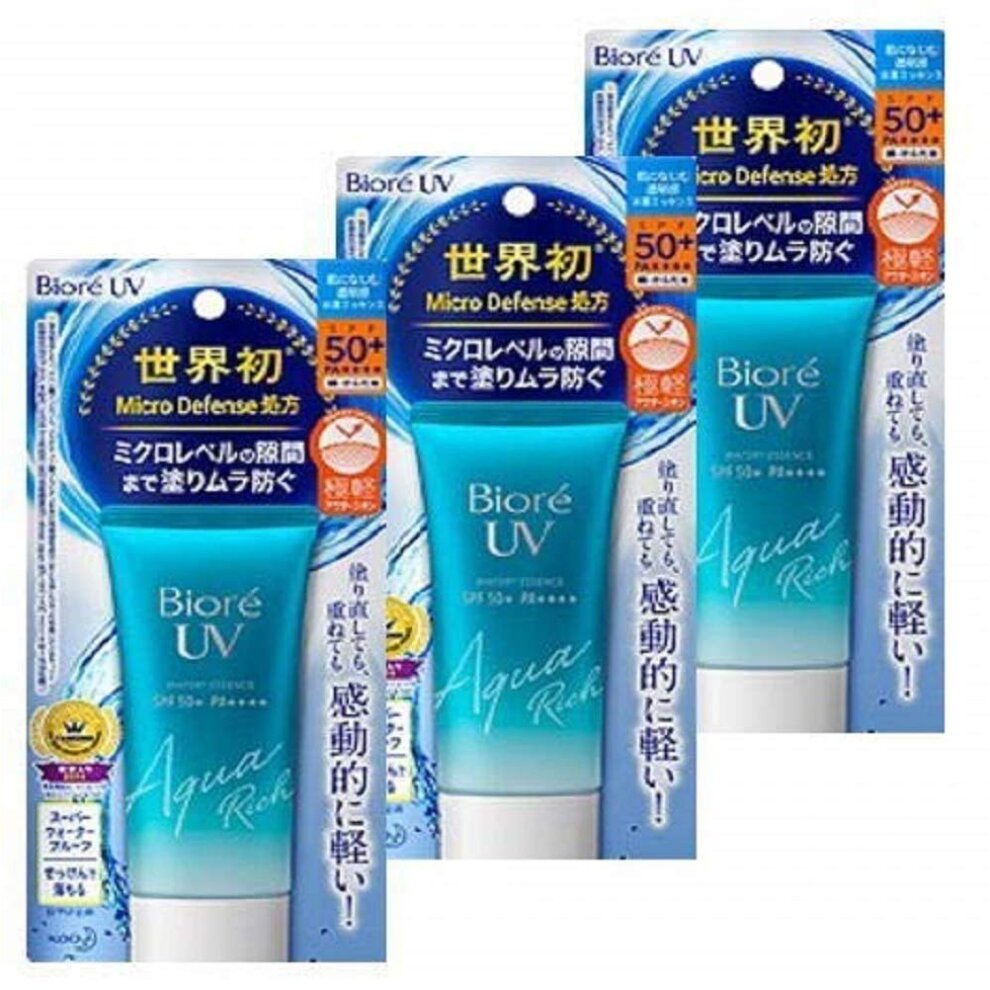 Biore Kao UV Aqua Rich Watery Essence SPF50 PA Sunblock Sunscreen Sun Cream UVA Protection