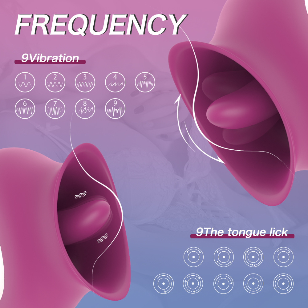 Sucking Licking Clit Stimulator Clitoral Vibrating Massager G-Spot Dildo Vibrator Masturbator Waterproof Adult Toys Tongue Oral Sex Toys for Female
