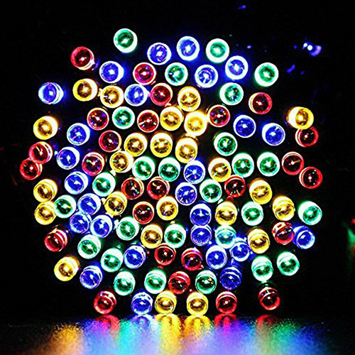 100LEDs Solar Garland Christmas Decoration Garden Outdoor String Light Multicolour