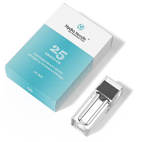 Hydra Needle Roller HN25 Micro Needle Roller Microneedling Therapy Derma Roller Stamp Titanium Device Beauty Machine Facial Tools With Serums Bottle for Facial Skin Care Essence MTS Aesthetics Force Anti aging 25 pins