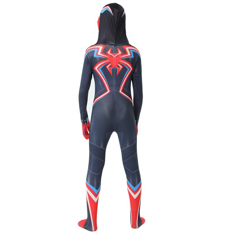 (110cm) Superhero Black Spider-Man 2099 Costume for Kids Spider Costume for Halloween Carnival Cosplay Costume