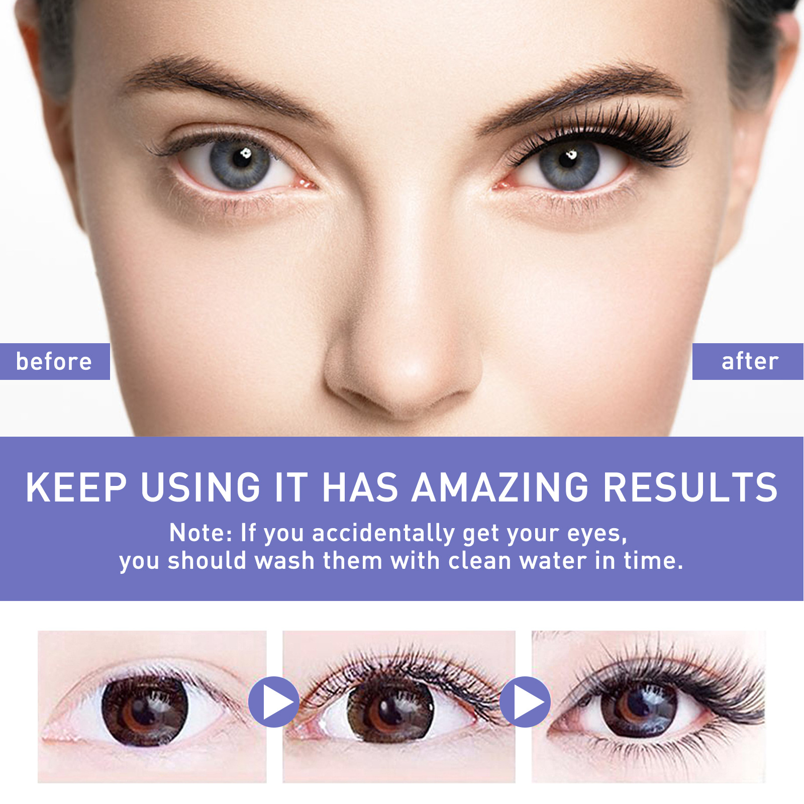 Jaysuing Eyelash Growth Serum Natural Moisturizing Nourishing Effective Enhancement Oil Lashes Lift Liquid Longer Fuller Thicker Lashes 10ml