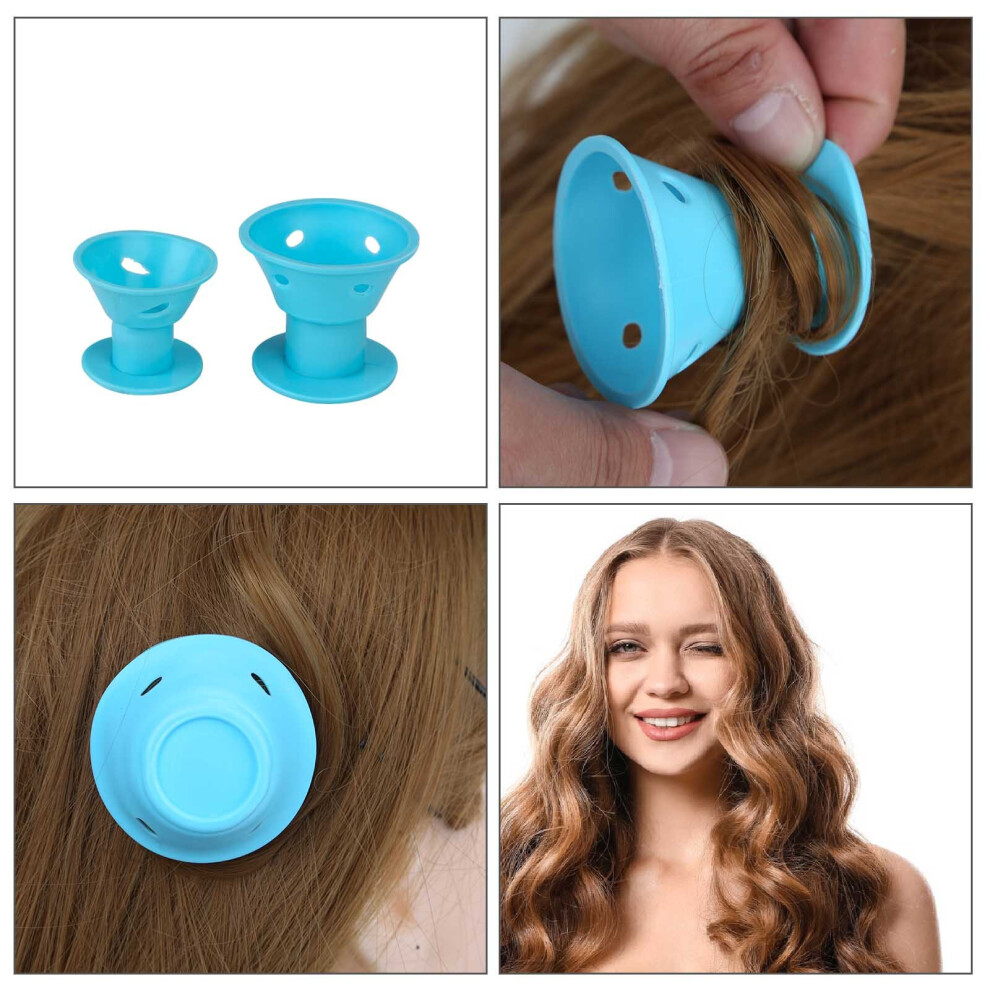 30PCS No Heat Silicone DIY Soft Magic Hair Curlers Rollers Tool