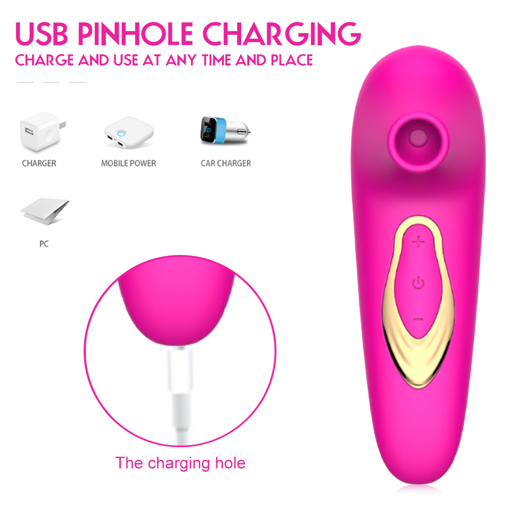 (Rose Red) Vibrators for Women Clitoris Sucker Nipple Vibrator Female Vagina Vacuum Stimulator Tidal Masturbator Sex Toys Adults 10 Modes Stick Clitoral Massage