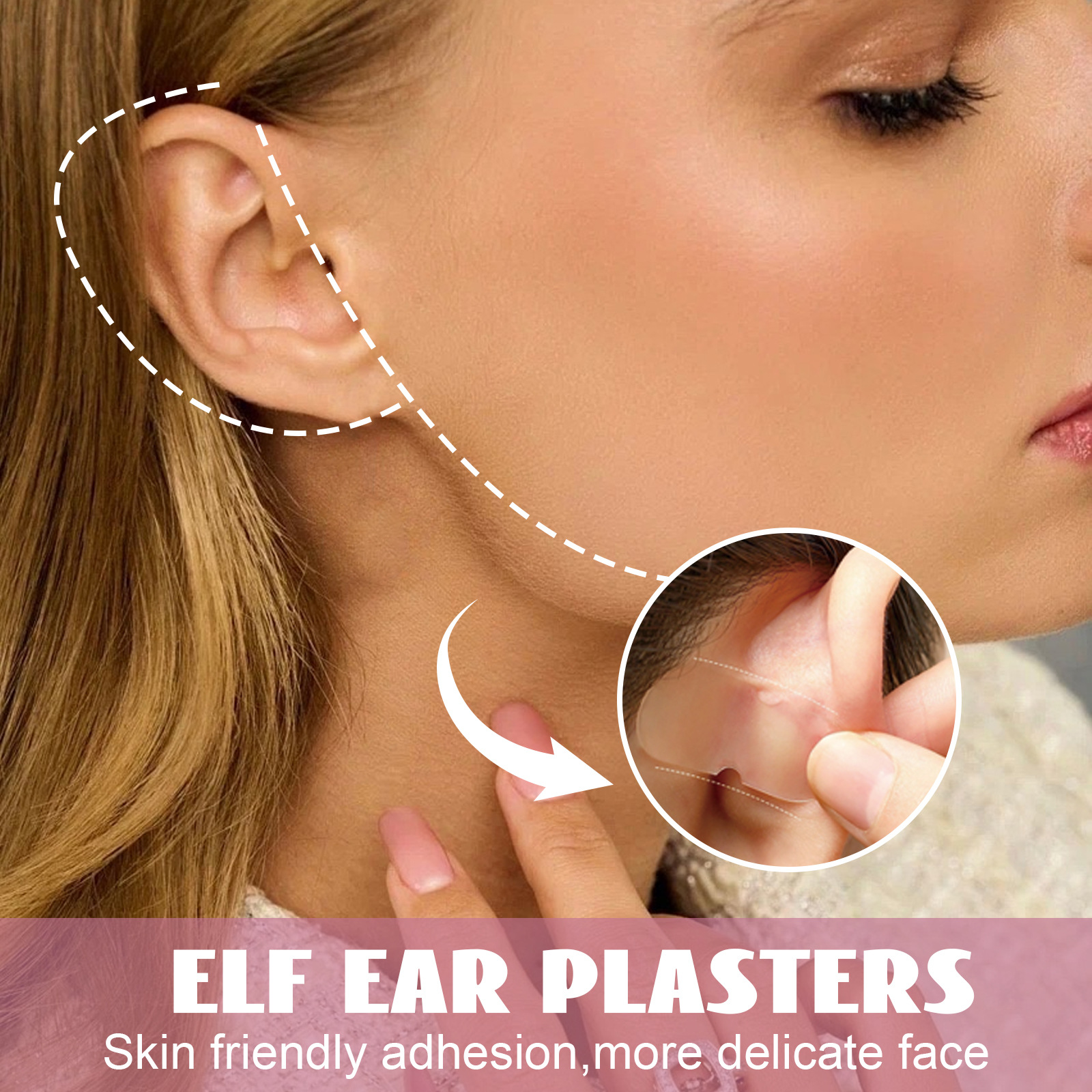 Elf Ear Plasters Cosmetic Protruding Ear Stickers Invisible Protruding Ears Correctar Tap Women Solution Big Ear Supporters Aesthetic Corrector Tools